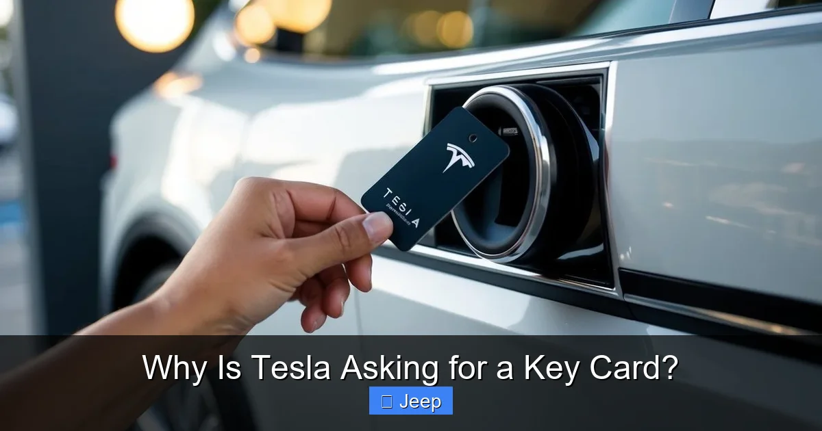 Why Is Tesla Asking for a Key Card?