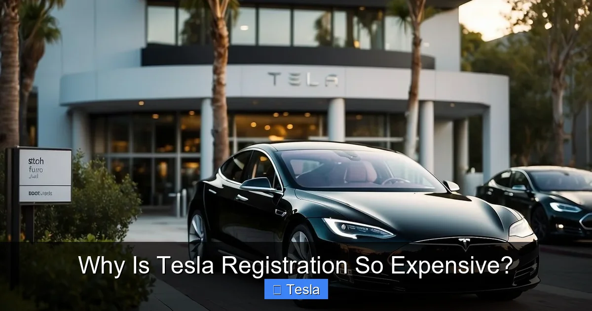 Why Is Tesla Registration So Expensive?
