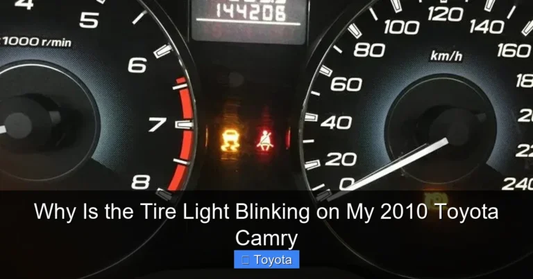 Why Is the Tire Light Blinking on My 2010 Toyota Camry