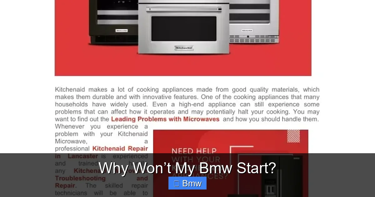 Why Won’t My Bmw Start?