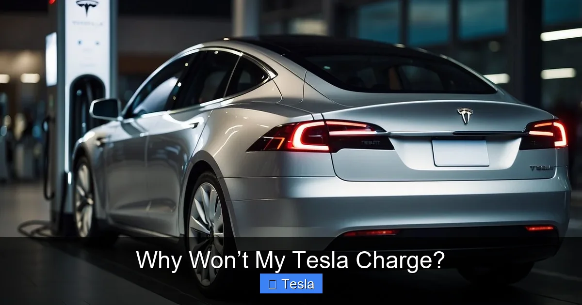 Why Won’t My Tesla Charge?