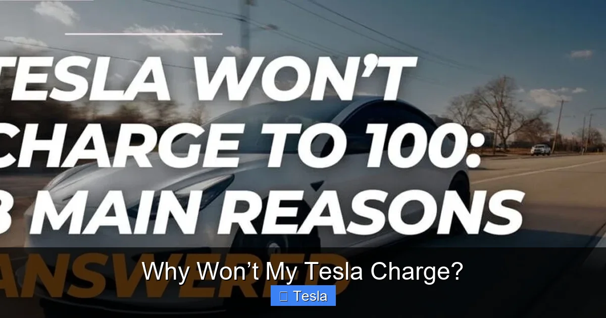 Why Won’t My Tesla Charge?