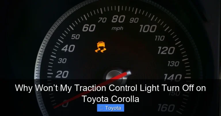 Why Won’t My Traction Control Light Turn Off on Toyota Corolla