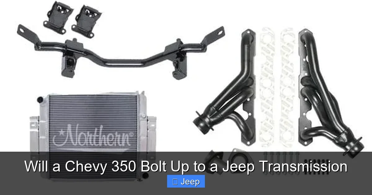 Will a Chevy 350 Bolt Up to a Jeep Transmission