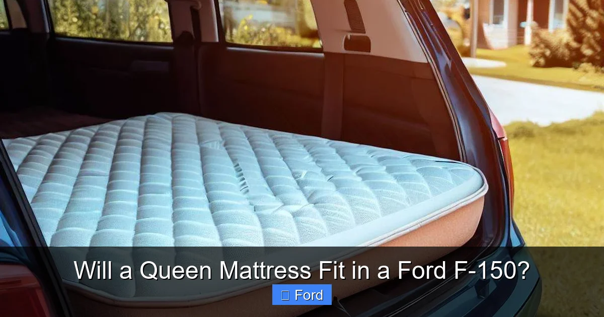Will a Queen Mattress Fit in a Ford F-150?