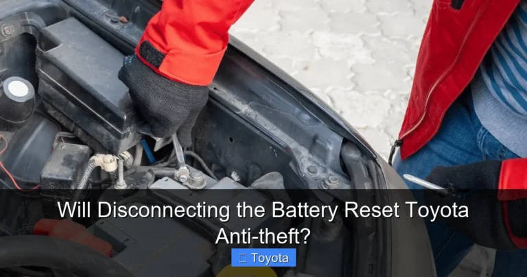 Will Disconnecting the Battery Reset Toyota Anti-theft?