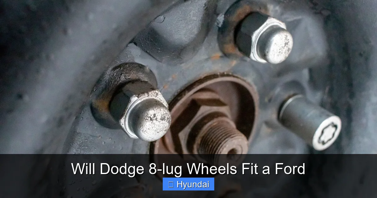 Will Dodge 8-lug Wheels Fit a Ford
