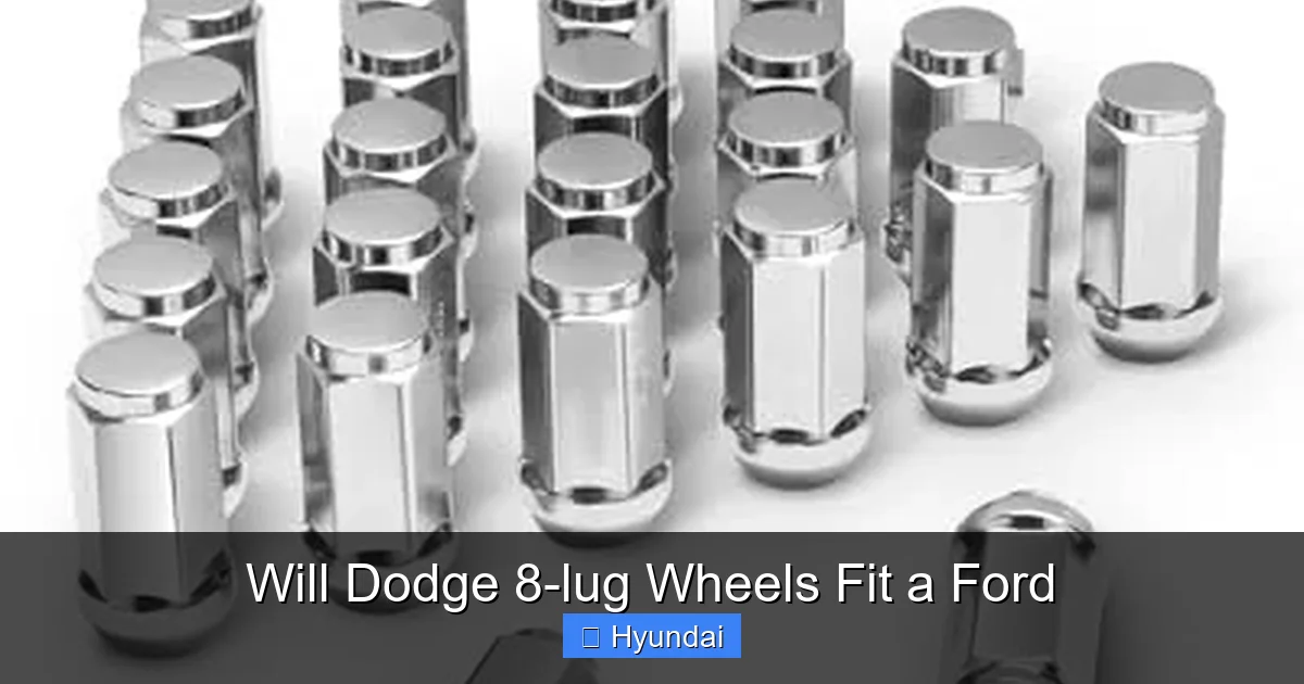 Will Dodge 8-lug Wheels Fit a Ford
