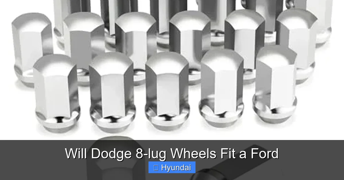 Will Dodge 8-lug Wheels Fit a Ford