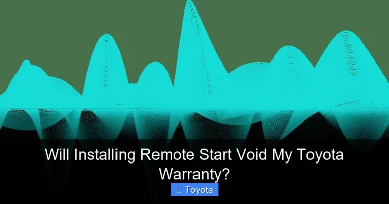 Will Installing Remote Start Void My Toyota Warranty?