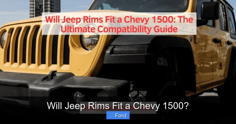 Will Jeep Rims Fit a Chevy 1500?