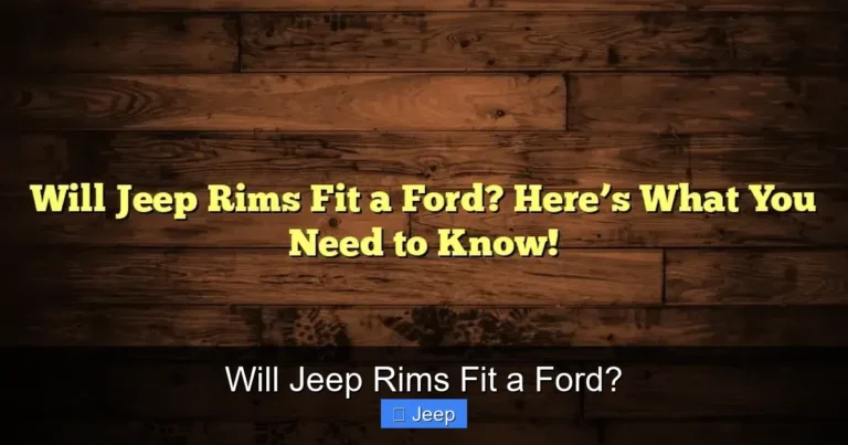 Will Jeep Rims Fit a Ford?