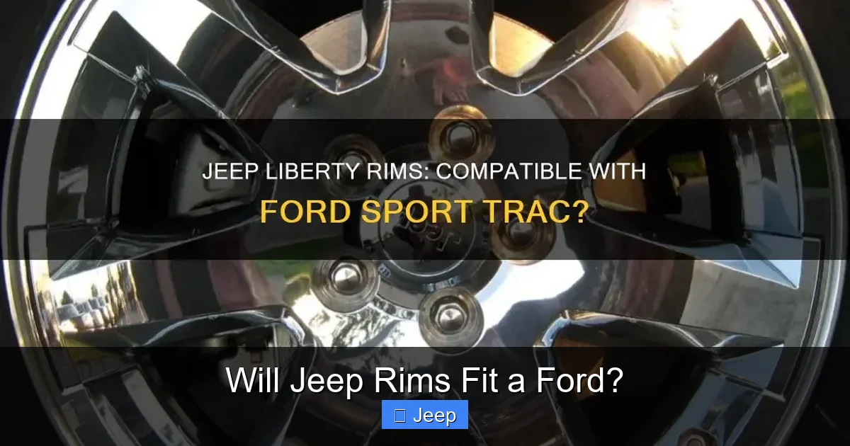 Will Jeep Rims Fit a Ford?