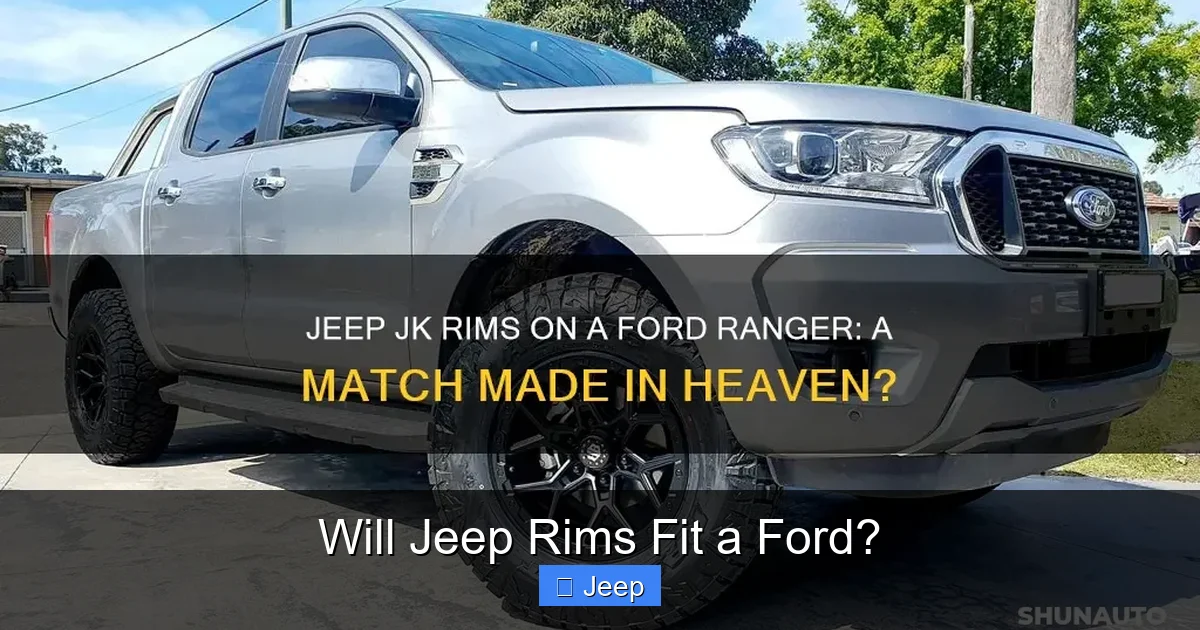 Will Jeep Rims Fit a Ford?