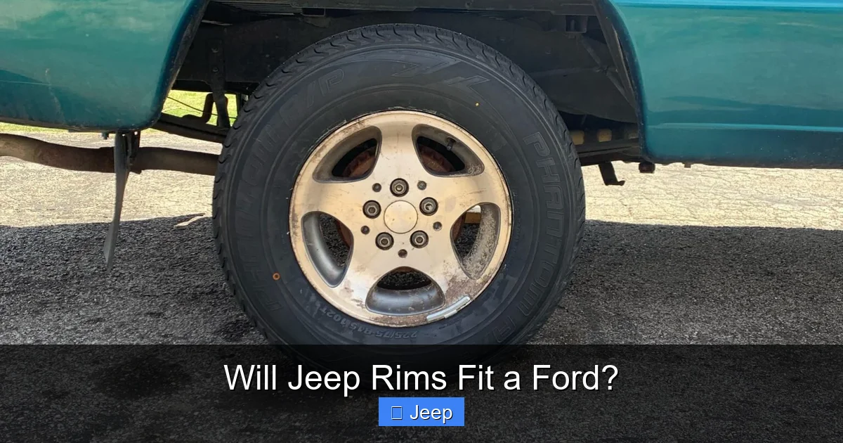 Will Jeep Rims Fit a Ford?