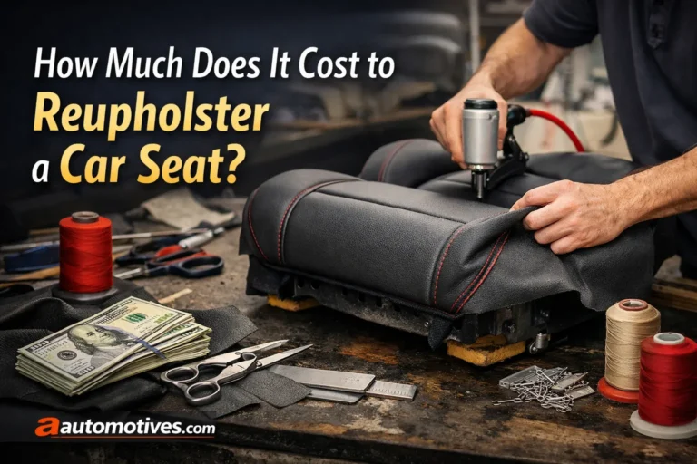 How Much Does It Cost to Reupholster a Car Seat