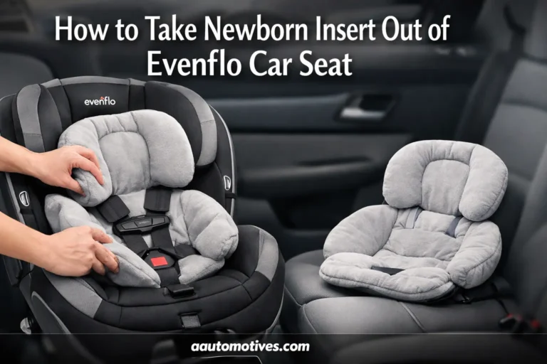 How to Take Newborn Insert Out of Evenflo Car Seat