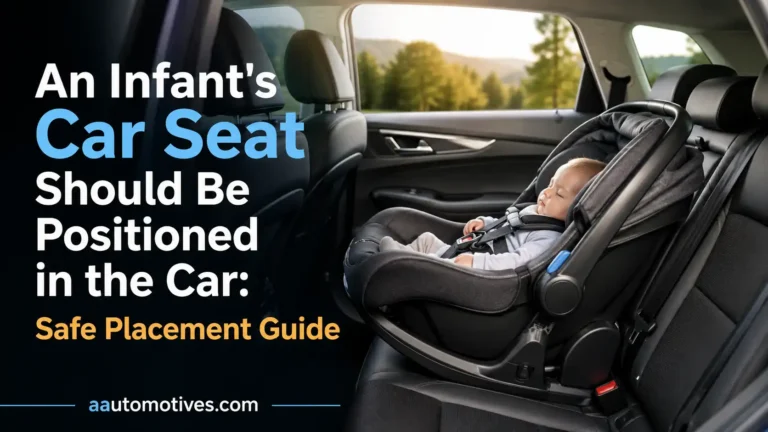 An Infant's Car Seat Should Be Positioned in the Car Safe Placement Guide
