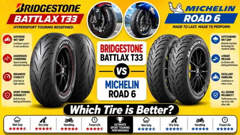 Bridgestone Battlax T33 vs Michelin Road 6