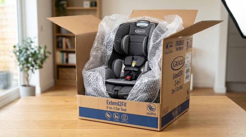 how much does it cost to ship a car seat packed inside a cardboard box