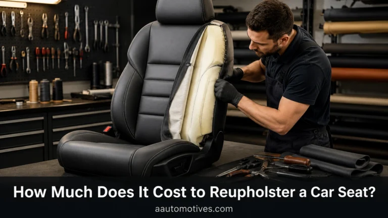 Car seat upholstery repair with seat airbag and electrical components