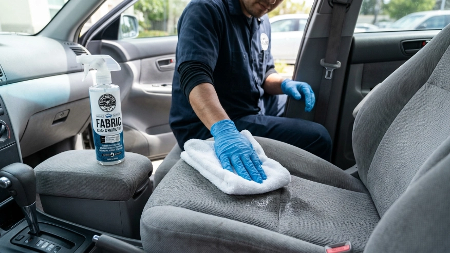 how to get throw up smell out of car seat cleaning process