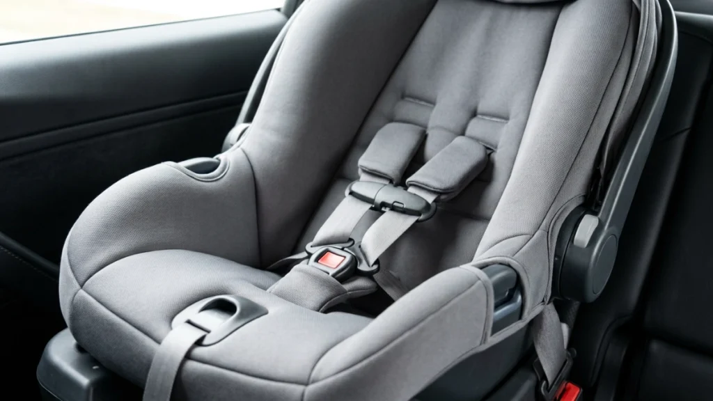 UPPAbaby Mesa car seat cover and harness safety check