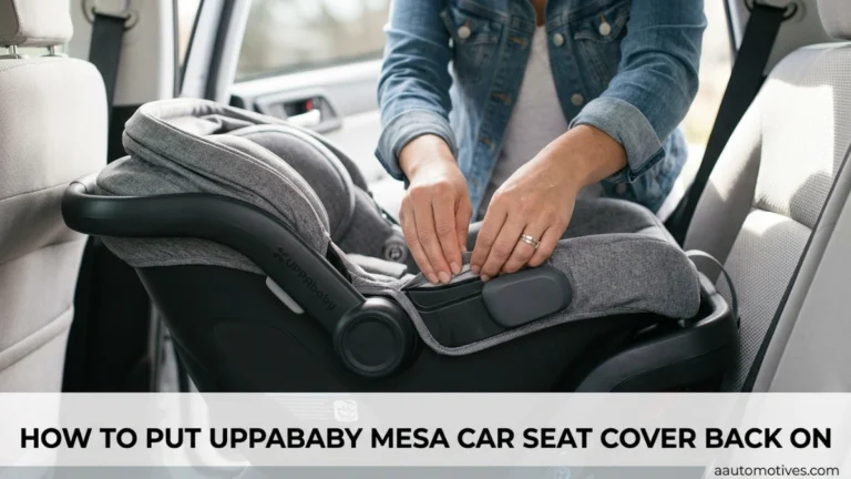 UPPAbaby Mesa car seat cover and harness safety check
