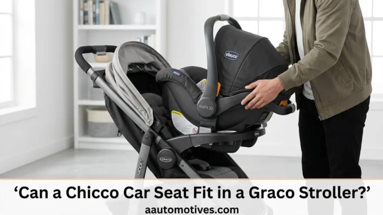 Checking infant car seat attachment to compatible stroller