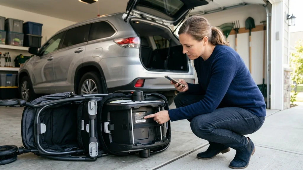 Checking whether a Graco car seat will fit in a Chicco stroller