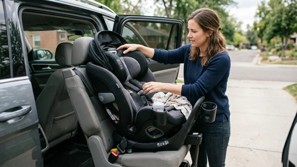 The Callisto G 360 combines three restraint stages in one rotating seat.