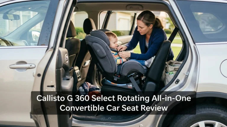 Callisto G 360 Select rotating toward an open SUV door as a parent loads a toddler.