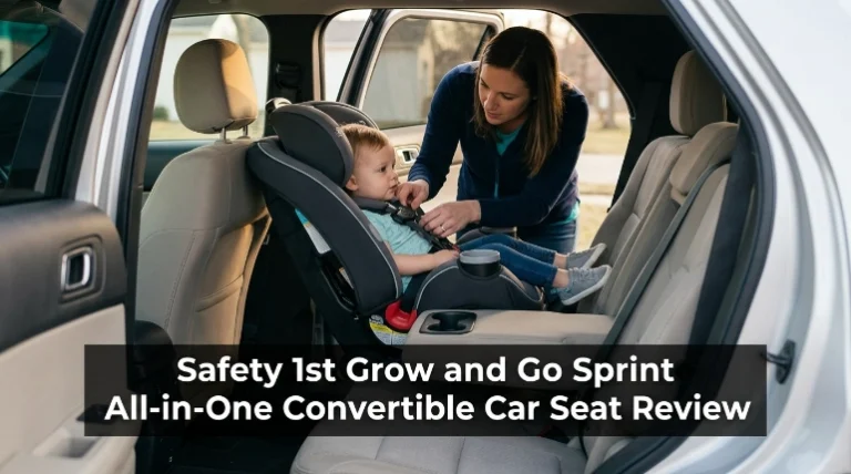 Safety 1st Grow and Go Sprint all-in-one convertible car seat installed in a family crossover