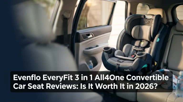 Evenflo EveryFit All4One 3-in-1 convertible car seat installed in a family SUV