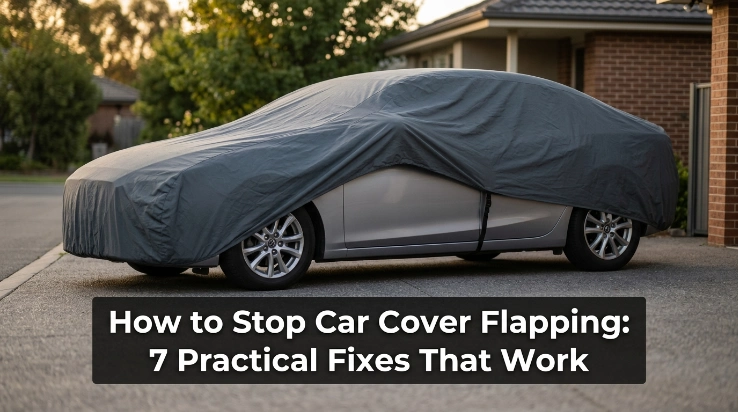 How to stop car cover flapping using proper fit and secure underbody straps