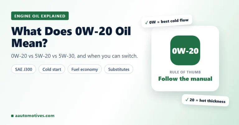 What does 0W-20 oil mean
