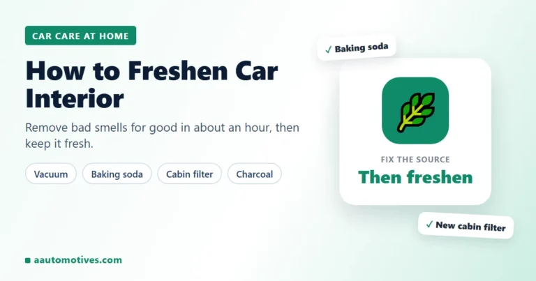 How to freshen car interior and remove bad smells
