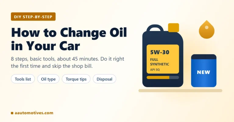 How to change oil in your car: synthetic motor oil jug and new oil filter